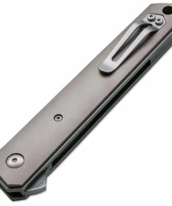 New 🔔 Boker Plus Kwaiken Damascus Flipper 01BO297, 3.5" Damasteel Gray Plain Blade, Gray Titanium Handle 👍 -Automatic Knives shop 01BO297DAM 1 80069.1641566200