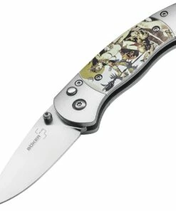Discount ✔️ Boker Plus 01BO650 Gordito Frazetta, 2.4" 440C Plain Blade, Aluminum Handle ⭐