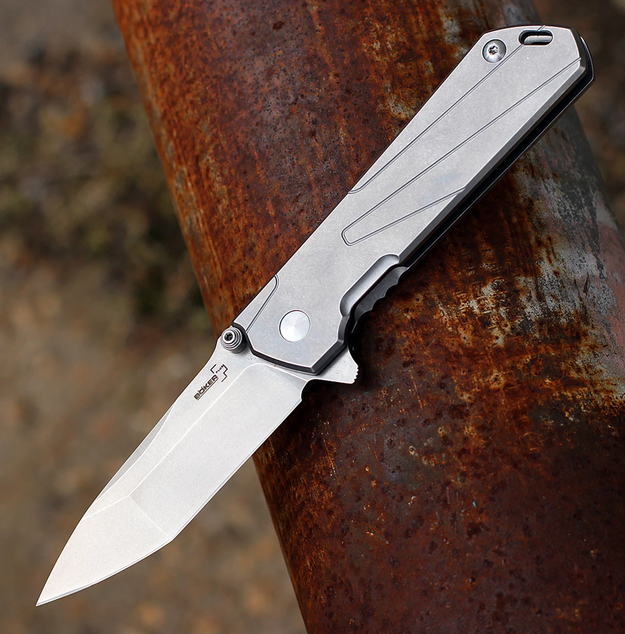 Wholesale 🎉 Boker Plus 01BO764 Kihon, 3.3" D2 Tanto Plain Blade, Stainless Handle 🔥 1 Wholesale 🎉 Boker Plus 01BO764 Kihon, 3.3" D2 Tanto Plain Blade, Stainless Handle 🔥