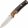 Deals ⌛ Browning Knives Browning Hunter Buck Mark Linerlock, BR0231, 2.75" Stainless Drop Point Blade, Wood Handle 🎉