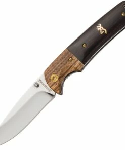 Deals ⌛ Browning Knives Browning Hunter Buck Mark Linerlock, BR0231, 2.75" Stainless Drop Point Blade, Wood Handle 🎉