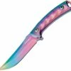 Brand new 🌟 Boker Magnum 02RY543 Rainbow Unicorn, 4.3" 440A Plain Blade, Aluminium Handle ⌛