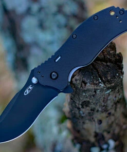 Best Sale 💯 Zero Tolerance 0350TR A/O Tritium Linerlock, 3.25" Black Tungsten DLC CPMS30V Plain Blade, Black G10 Handle w. Tritium Insert ✨