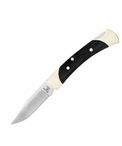 Coupon ⭐ Buck Knives Buck The 55 Lockback - Genuine Ebony (2.4" 420HC Tumbled) 055BRS-B 🧨