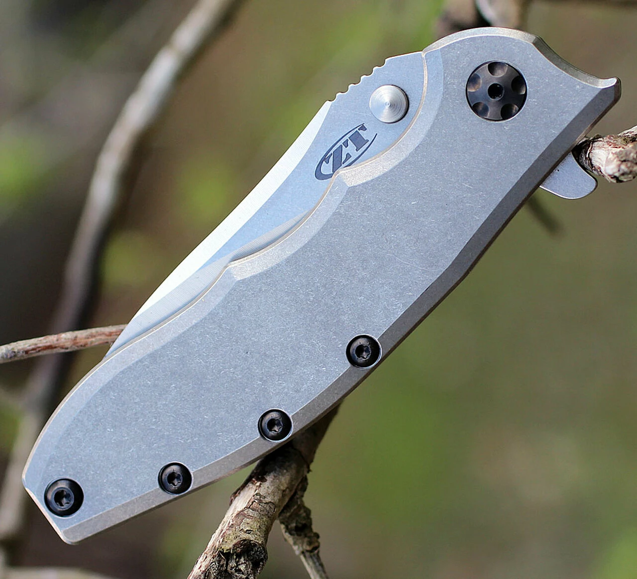 Cheapest 🔔 Zero Tolerance 0562TI, 3.5" CPM 20CV Stonewash Blade, Titanium Handle ⭐ 4 Cheapest 🔔 Zero Tolerance 0562TI, 3.5" CPM 20CV Stonewash Blade, Titanium Handle ⭐ - Image 4