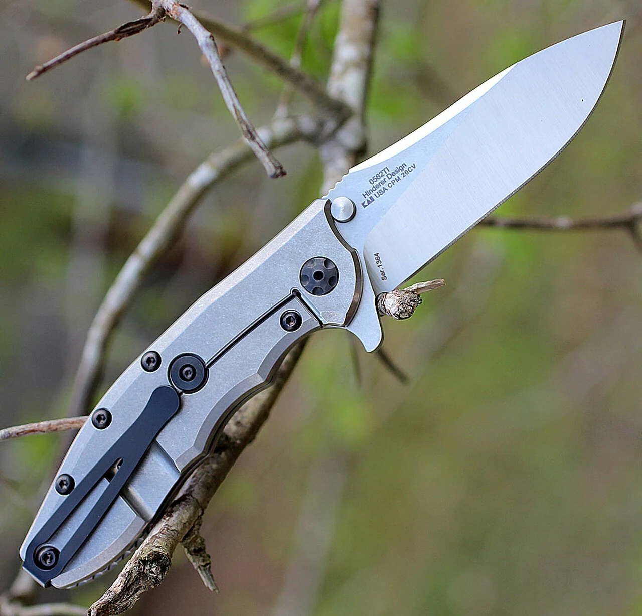 Cheapest 🔔 Zero Tolerance 0562TI, 3.5" CPM 20CV Stonewash Blade, Titanium Handle ⭐ 2 Cheapest 🔔 Zero Tolerance 0562TI, 3.5" CPM 20CV Stonewash Blade, Titanium Handle ⭐ - Image 2