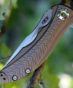 Outlet ❤️ Zero Tolerance 0609 RJ & Matt Martin, 3.4 in CPM 20CV Plain Blade, Bronze Ti Anodized Handle 👍 -Automatic Knives shop 0609.3 12567.1566585892