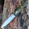 Wholesale 🔔 Bark River Knives Bark River 06115MGC Aurora, 4.75" A-2 Plain Blade, Green Micarta Handle 🔔