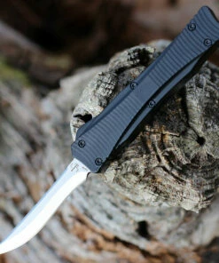 Best deal ✔️ Boker Plus MINI Eagle 2.0 OTF Automatic - Blk Alum (2.8" D2 Recurve) 06BO246 🎉