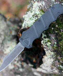 Best Sale 🔥 Boker Plus Kalashnikov Bowie OTF (3.5" Black Stonewash) Black Aluminum 06EX350 🌟