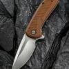 Coupon ⭐ CIVIVI Knives CIVIVI Durus C906B, 3” D2 Satin Drop Point Plain Blade, Brown G-10 Handles 😍