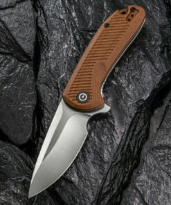 Coupon ⭐ CIVIVI Knives CIVIVI Durus C906B, 3” D2 Satin Drop Point Plain Blade, Brown G-10 Handles 😍