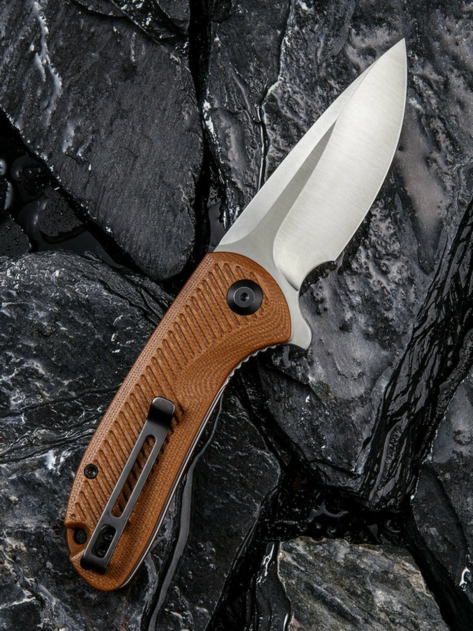 Coupon ⭐ CIVIVI Knives CIVIVI Durus C906B, 3” D2 Satin Drop Point Plain Blade, Brown G-10 Handles 😍 2 Coupon ⭐ CIVIVI Knives CIVIVI Durus C906B, 3” D2 Satin Drop Point Plain Blade, Brown G-10 Handles 😍 - Image 2