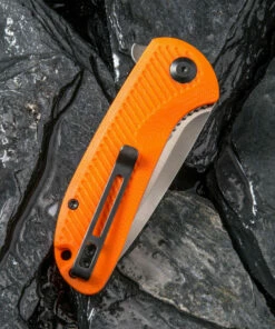 Cheapest ✨ CIVIVI Knives CIVIVI Durus C906C, 3” D2 Satin Drop Point Plain Blade, Orange G-10 Handles ⭐ -Automatic Knives shop 1 1Z531140127 53267.1622058038