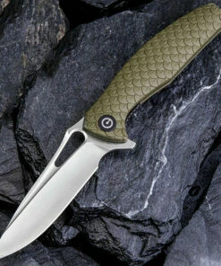 Best deal 🌟 CIVIVI Knives CIVIVI Wyvern C902A, 3.45" D2 Satin Drop Point Blade, OD Green Textured FRN Handles ✔️