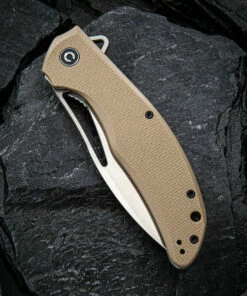 Cheapest 🎁 CIVIVI Knives CIVIVI Vexer C915B, 3.96" D2 Satin Plain Blade, Tan Coarse G-10 Handles ❤️ -Automatic Knives shop 1 200106094209 51694.1621958493