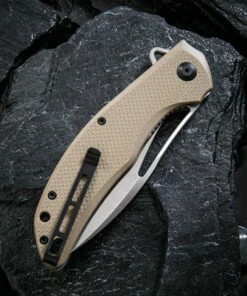 Cheapest 🎁 CIVIVI Knives CIVIVI Vexer C915B, 3.96" D2 Satin Plain Blade, Tan Coarse G-10 Handles ❤️ -Automatic Knives shop 1 200106094210 39137.1621958493