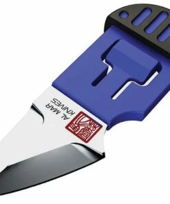 Budget 🛒 Al Mar Stinger Keychain AMK1001BKBL, 1.3" D2 Plain Blade, PP + TPR Handle-Blue 🌟