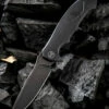 Best reviews of ✨ We Knife Co. We Knife Kellen Bogardus 37 Framelock Folder 910D, 4.07” Bohler M390 Black Stonewash Drop Point Plain Blade, Black Titanium Handle 🎉