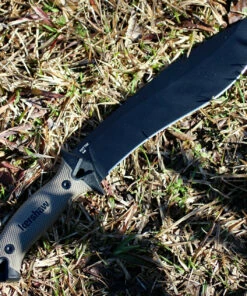 Cheap ⌛ Kershaw Knives Kershaw 1077 CAMP 10 Machete, 10 in. 65Mn Black Plain Blade, Tan Handle ⭐ -Automatic Knives shop 1077tan.3 43965.1566585936