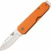 New 👏 Bear and Son Bear & Son Large Slip Joint 110OR, 3 7/8" High Carbon Steel Plain Blade, Orange Aluminum Handle 🧨