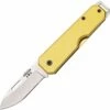 Cheap 🛒 Bear and Son Bear & Son Large Slip Joint 110YW, 3 7/8" High Carbon Steel Plain Blade, Yellow Aluminum Handle 🎉