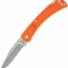 Wholesale ⌛ Buck Knives Buck 110 Slim Hunter BU110ORS2, 3.75" 420HC Clip Blade, Orange Nylon Handle 👍