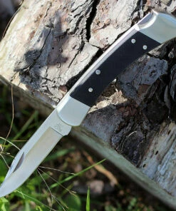 Cheap 💯 Buck Knives Buck 110BKSNS1 Folding Hunter Pro, 3.75" S30V Plain Blade, Black G-10 Handle 👏