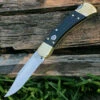 New 🛒 Buck Knives Buck 110BRSA Automatic Hunter, 3.75" 420HC SS Plain Blade, Ebony Dymondwood Handle 🤩