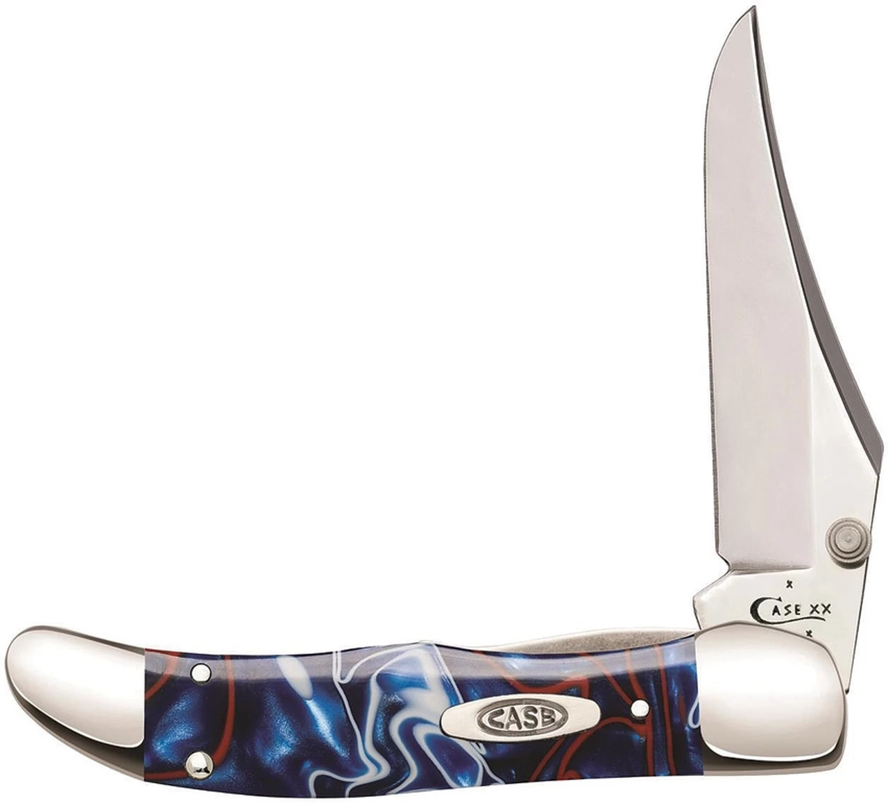 Budget ๐ Case 11216 A/O Mid-Folding Hunter,Patriotic Kirinite Handle (101265AC SS) ๐งจ 1 Budget ๐ Case 11216 A/O Mid-Folding Hunter,Patriotic Kirinite Handle (101265AC SS) ๐งจ