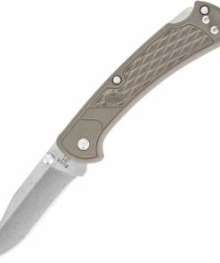 Flash Sale 💯 Buck Knives Buck 112 Slim Ranger Select Lock Back BU112BRS2, 3.0" 420HC Plain Blade, Tan Nylon Handle ⭐