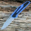 New 🌟 Kershaw Knives Kershaw 1160BLU Fraxion, 2.75" 8Cr13MoV Plain Satin Blade, Blue G-10/Carbon Fiber Overlay ⌛