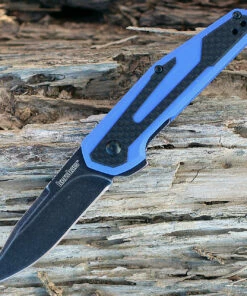 Budget ✔️ Kershaw Knives Kershaw 1160BLUBW Fraxion, 2.75" 8Cr13MoV Plain Blade, Blue G-10/Carbon Fiber Overlay 👏