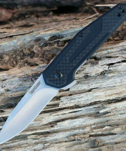 Top 10 😀 Kershaw Knives Kershaw 1160SAT Fraxion, 2.75" 8Cr13MoV Plain Satin Blade, Black G-10/Carbon Fiber Overlay 😍