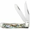 Budget 👍 CASE TINY TRAPPER 12018, 2.38" CLOSED LENGTH SS BLADE, SMOOTH ABALONE HANDLE 🔥