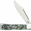 Discount ⌛ CASE MINI COPPERLOCK 12020, 2.7" SS BLADE, SMOOTH ABALONE HANDLE 🔔