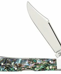 Discount ⌛ CASE MINI COPPERLOCK 12020, 2.7" SS BLADE, SMOOTH ABALONE HANDLE 🔔