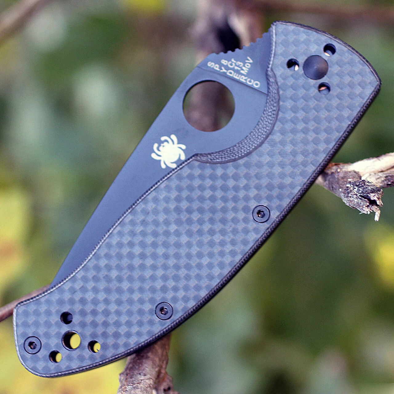 Buy 🛒 Spyderco Knives Spyderco C122CFBBKP Tenacious, 3.39" 8Cr13MoV Black Plain Blade, Carbon Fiber Handle ❤️ 3 Buy 🛒 Spyderco Knives Spyderco C122CFBBKP Tenacious, 3.39" 8Cr13MoV Black Plain Blade, Carbon Fiber Handle ❤️ - Image 3