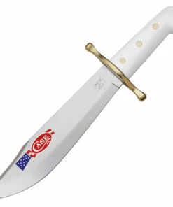 Outlet 🔥 Case Bowie 12398 White Synthetic Handle with Brass Guard (BOWIE SS) ❤️