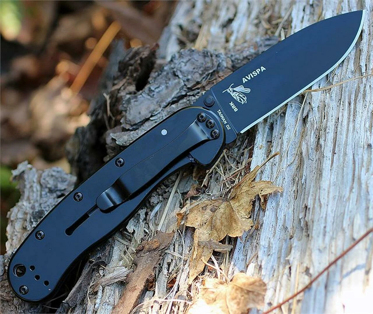 Cheap 🔥 BRK Avispa BRK1302B, 3.5", Black D2 Steel, Plain Edge, Drop Point, Design by Esee Knives, Black Nylon handles 👍 2 Cheap 🔥 BRK Avispa BRK1302B, 3.5", Black D2 Steel, Plain Edge, Drop Point, Design by Esee Knives, Black Nylon handles 👍 - Image 2