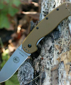 Budget ⭐ BRK Avispa 1302CB, 3.5", Stonewash D2 Steel, Plain Edge, Drop Point, Design by Esee Knives, Coyote Brown Nylon handles 😍