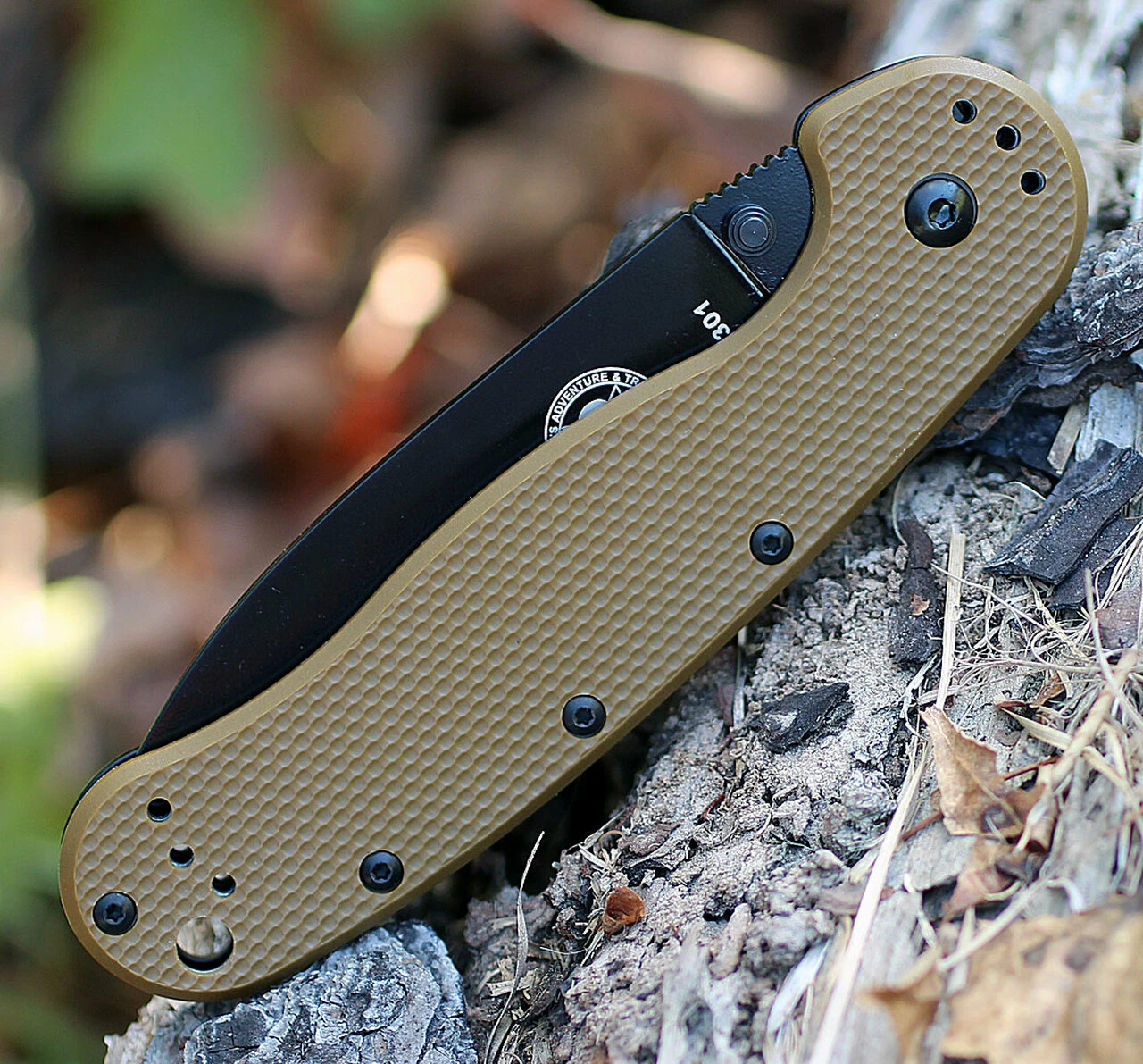 Coupon 👏 BRK Avispa 1302CBB, 3.5", Black D2 Steel, Plain Edge, Drop Point, Design by Esee Knives, Coyote Brown Nylon handles 🔥 3 Coupon 👏 BRK Avispa 1302CBB, 3.5", Black D2 Steel, Plain Edge, Drop Point, Design by Esee Knives, Coyote Brown Nylon handles 🔥 - Image 3