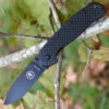 Deals ⭐ BRK Zancudo Carbon Fiber / G10 handles, Black EDP D2 Steel, Plain Edge, Design by Esee Knives ⭐