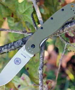 Deals 🤩 BRK Avispa 1302OD, 3.5", Stonewash D2 Steel, Plain Edge, Drop Point, Design by Esee Knives, OD Green Nylon handles ⌛
