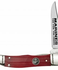 Coupon 😍 Case Kickstart Mid-Folding Hunter 13199 United States Marine Corps Smooth Red G-10 Handle (101265AC SS) 💯