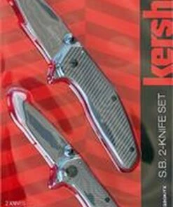 Brand new 💯 Kershaw Knives Kershaw 1320KITX SB2 Knife Set, 3.25" & 2.75" 4CR14 SS Plain Blades, TiNi Coated Handles 🔥