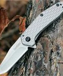 Discount ❤️ Kershaw Knives Kershaw 1324 Cathode, 2.25" 4Cr14 Stonewash Tanto Blade, SS Handle 🎁 -Automatic Knives shop 1324.1 41941.1566585874