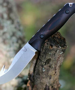 Coupon 🎁 Benchmade Knives Benchmade 15004 Saddle Mountain Skinner, 4.20" CPM-S30V Satin Drop Pointw/ Hook Blade, Stabilized Wood Handle 🔥