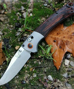 Best Pirce ⌛ Benchmade Knives Benchmade Hunt 15085-2 Mini Crooked River, 3.4" CPM-S30V Plain Blade, Contoured Wood Handle 👏