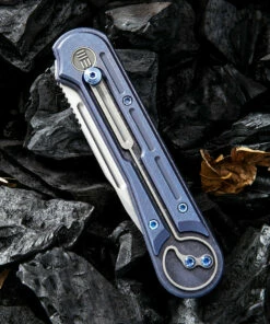 Buy 😍 We Knife Co. We Knife Double Helix Folder 815D, 3.3" CPM S35VN Stonewash Drop Point Plain Blade, Blue Titanium Handle 👍 -Automatic Knives shop 1532500762808973 62199.1582304047